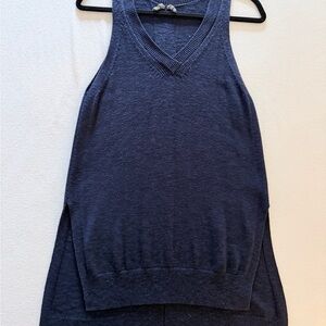 Anthropologie Heathered Blue Knit Top